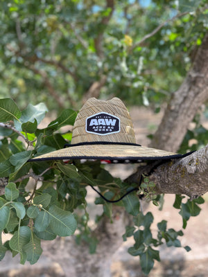 American Flag Acre Straw Hat