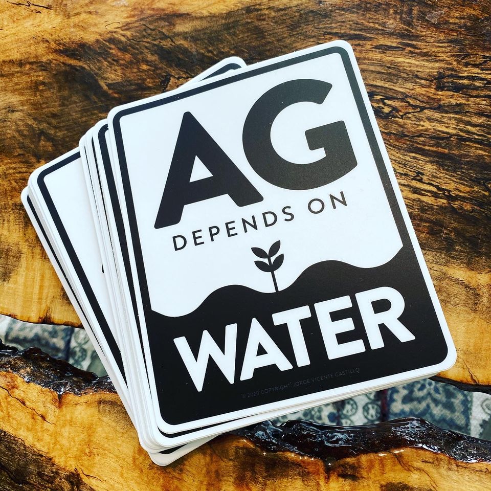 Ag Depends On Water Decal